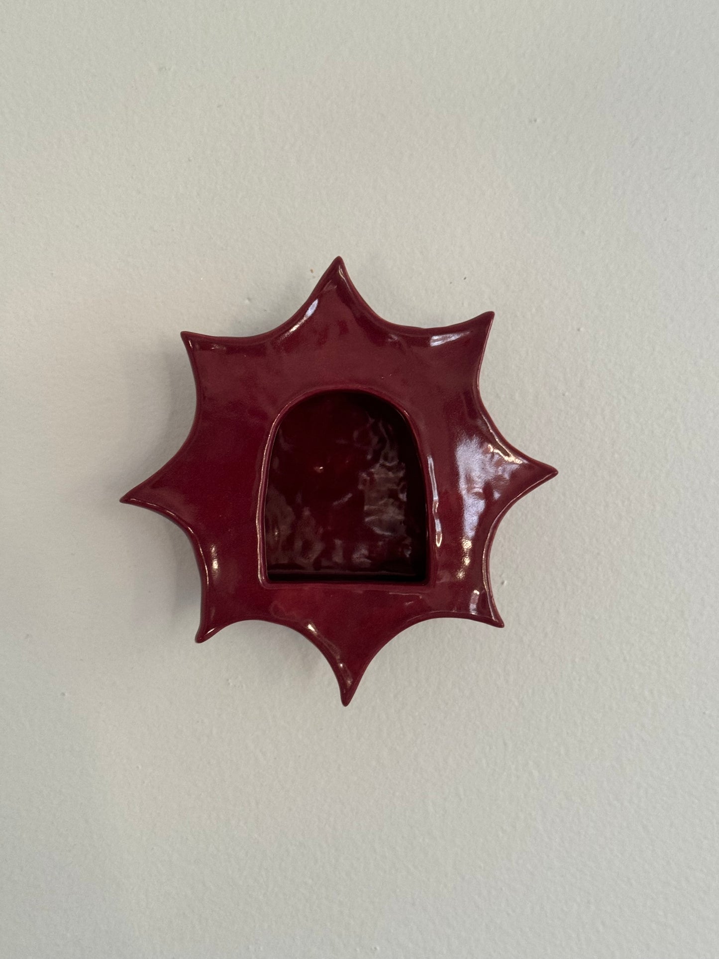 Burgundy Star Votive