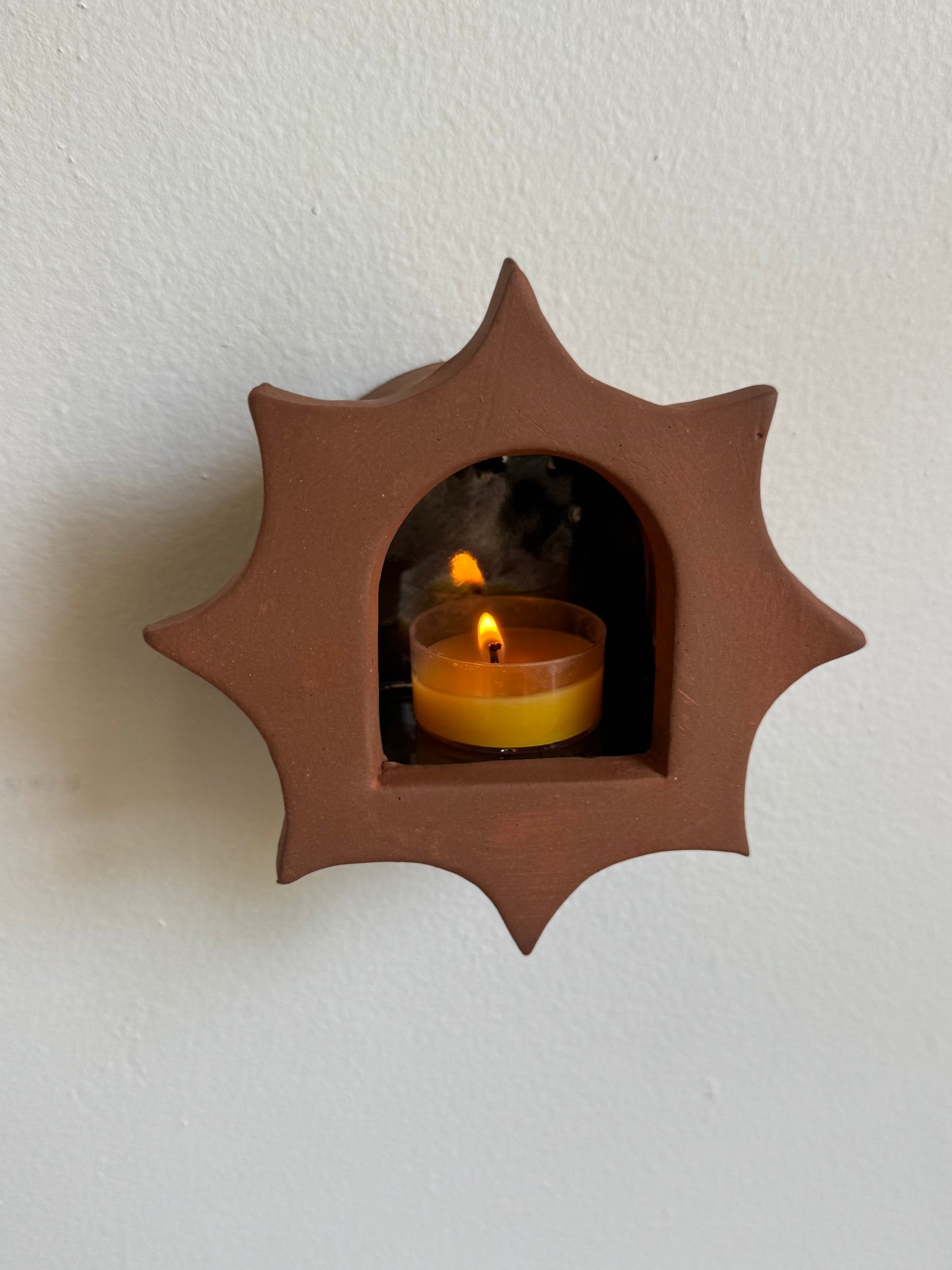 Chrome & Natural Star Sconce