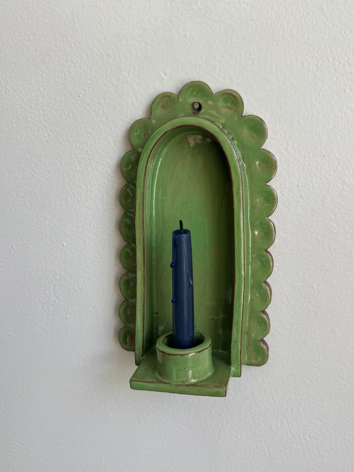 Wonky Fern Green sconce