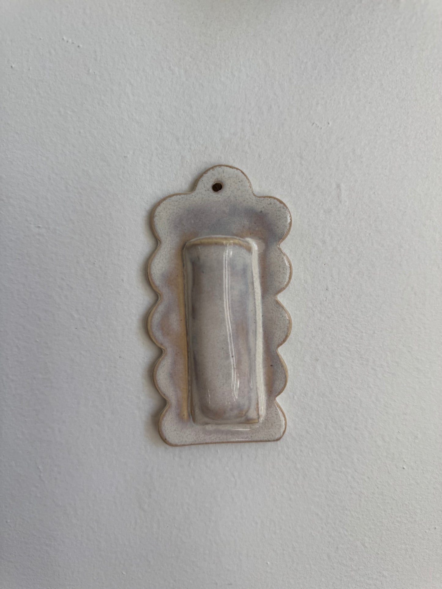 Scalloped Wall Vase