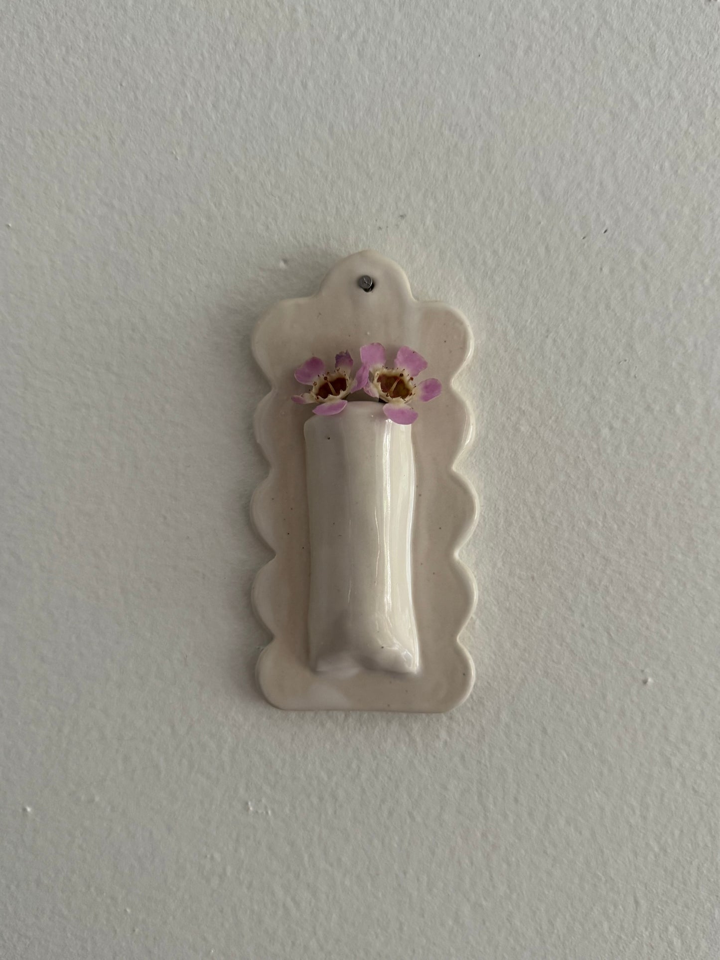 Scalloped Wall Vase