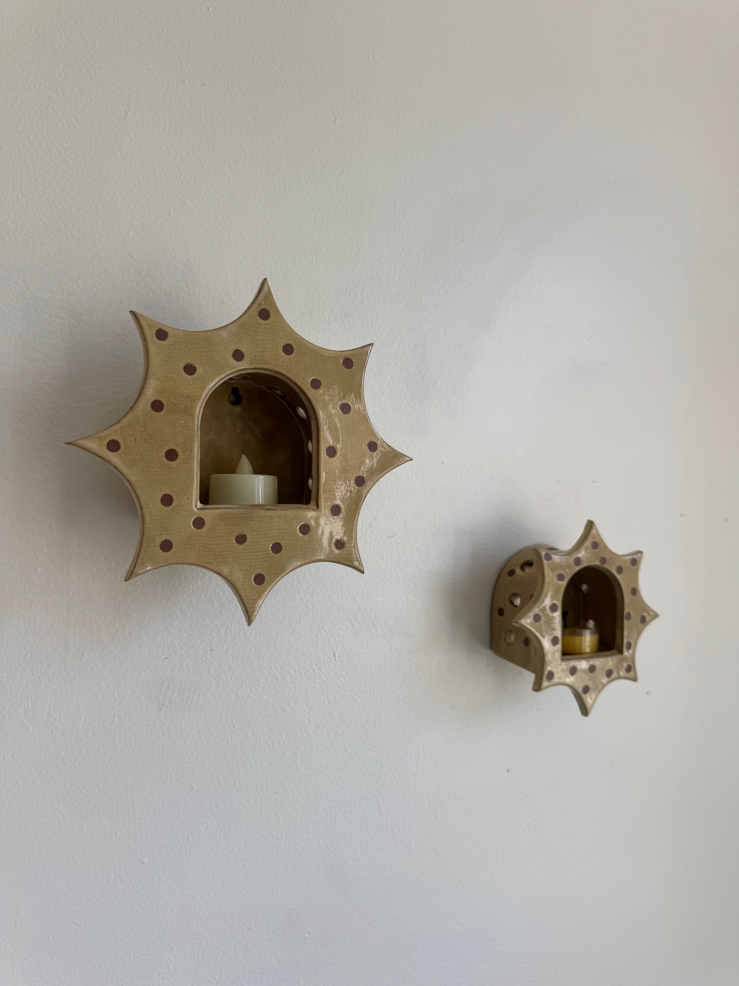 Neutral Polka Dot Star