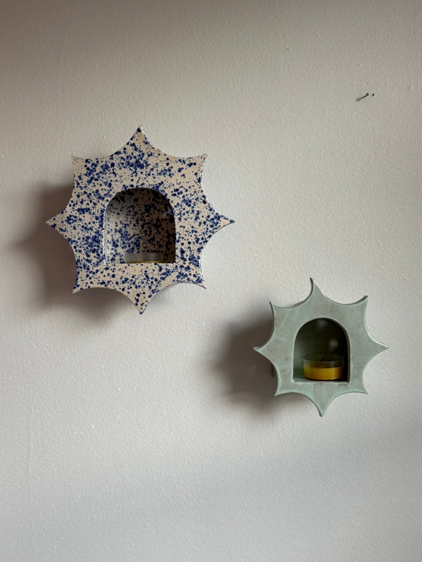 Large Blue Speckled Star
