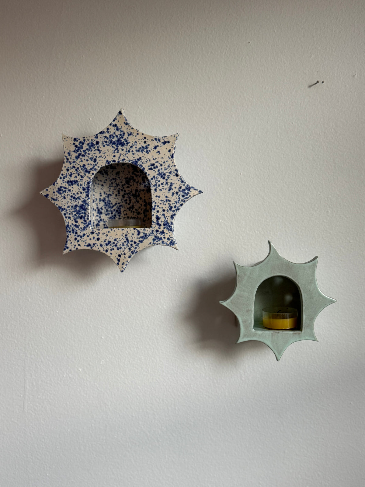 Large Blue Speckled Star