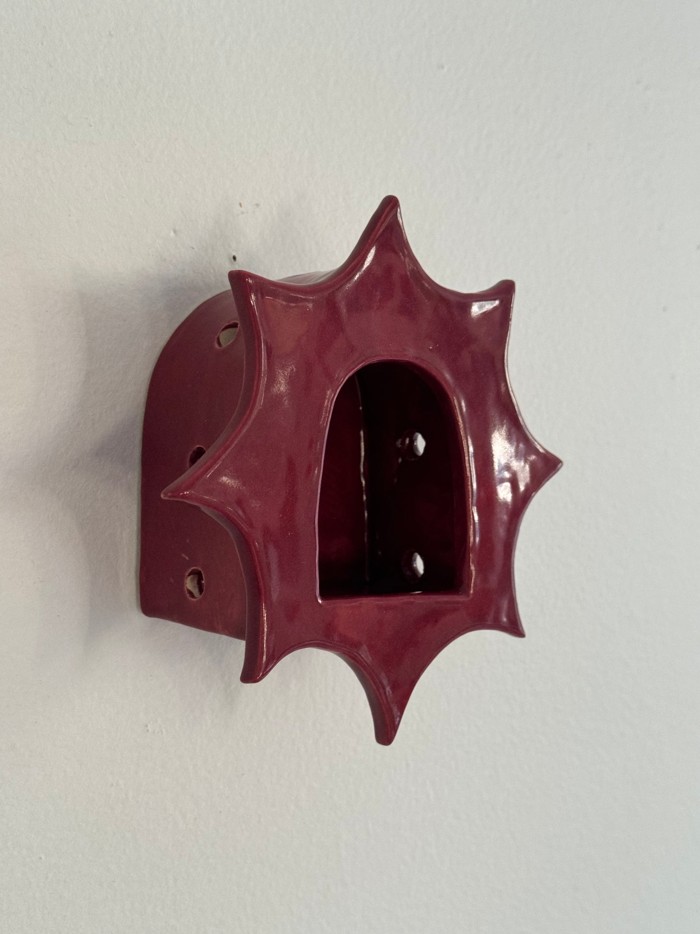 Burgundy Star Votive