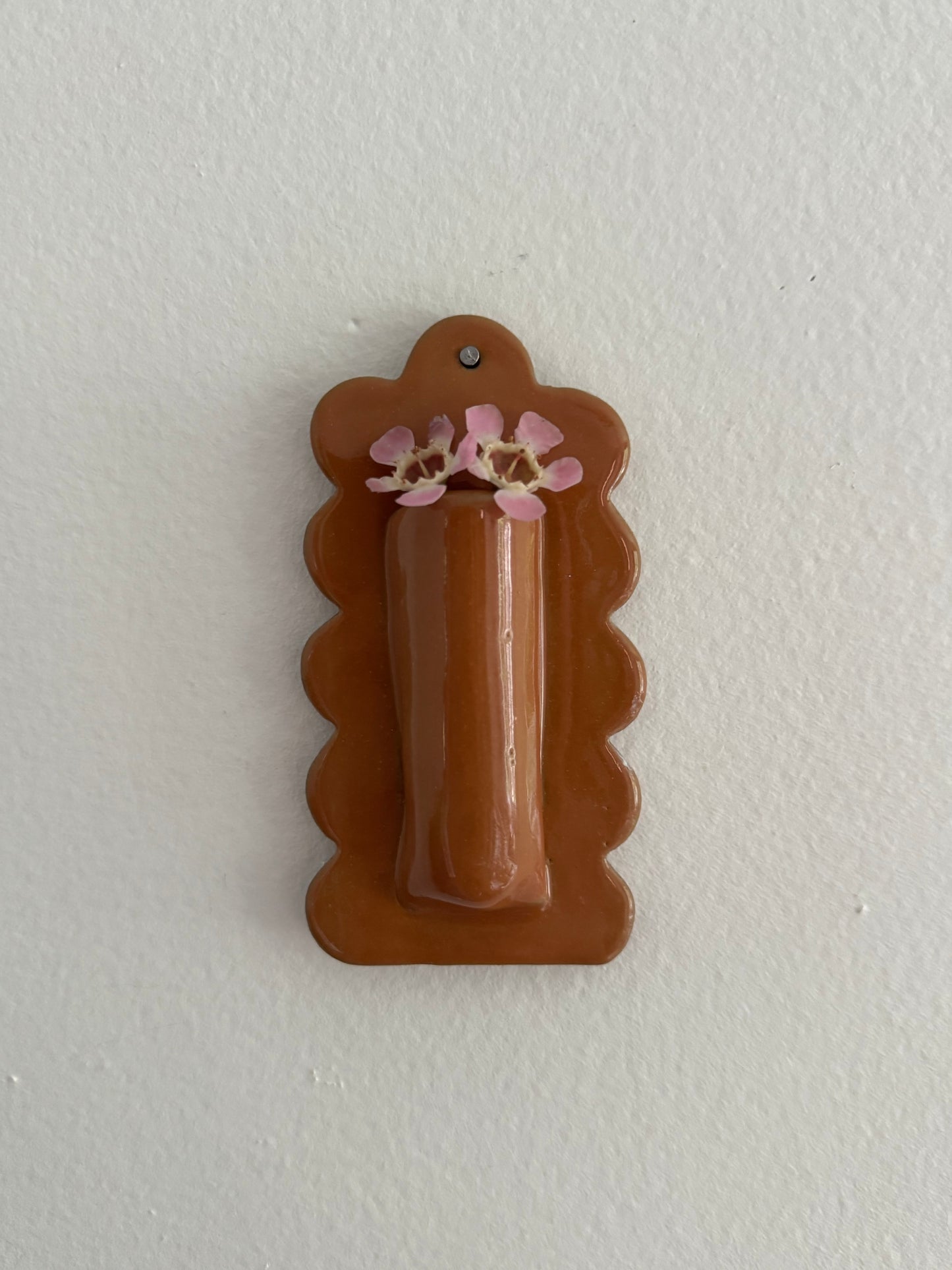 Scalloped Wall Vase