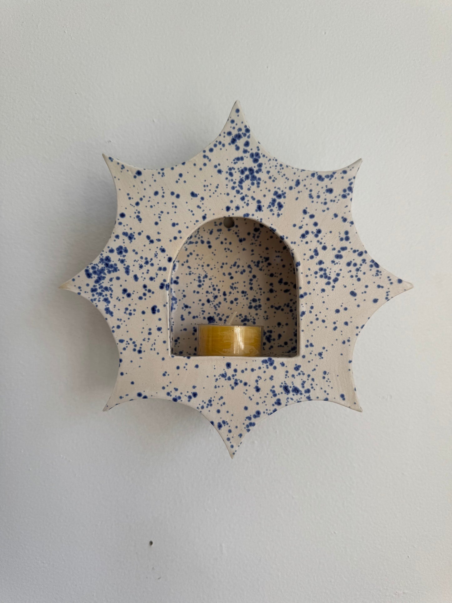 Large Blue Speckled Star