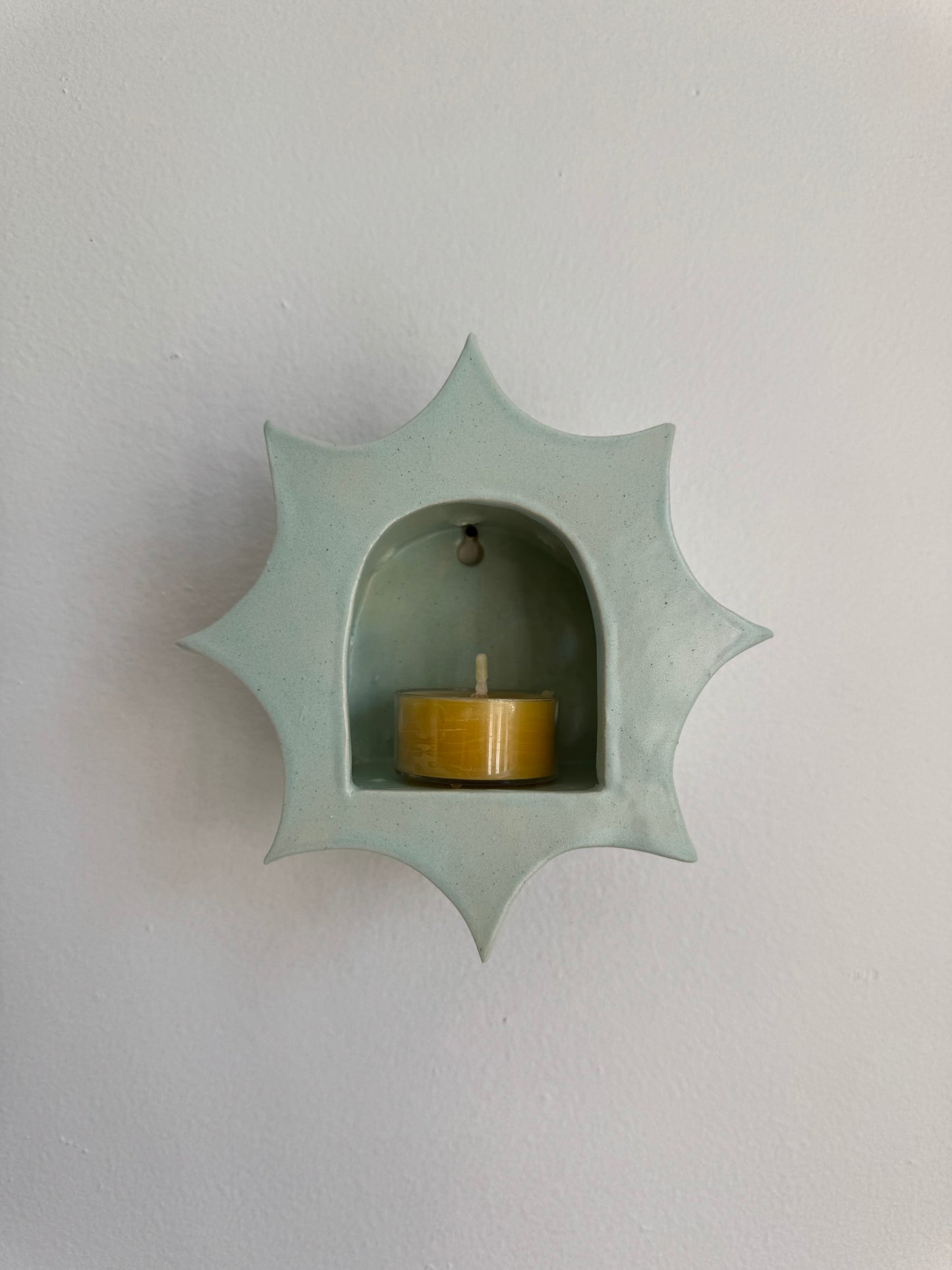 Light Turquoise Star Sconce