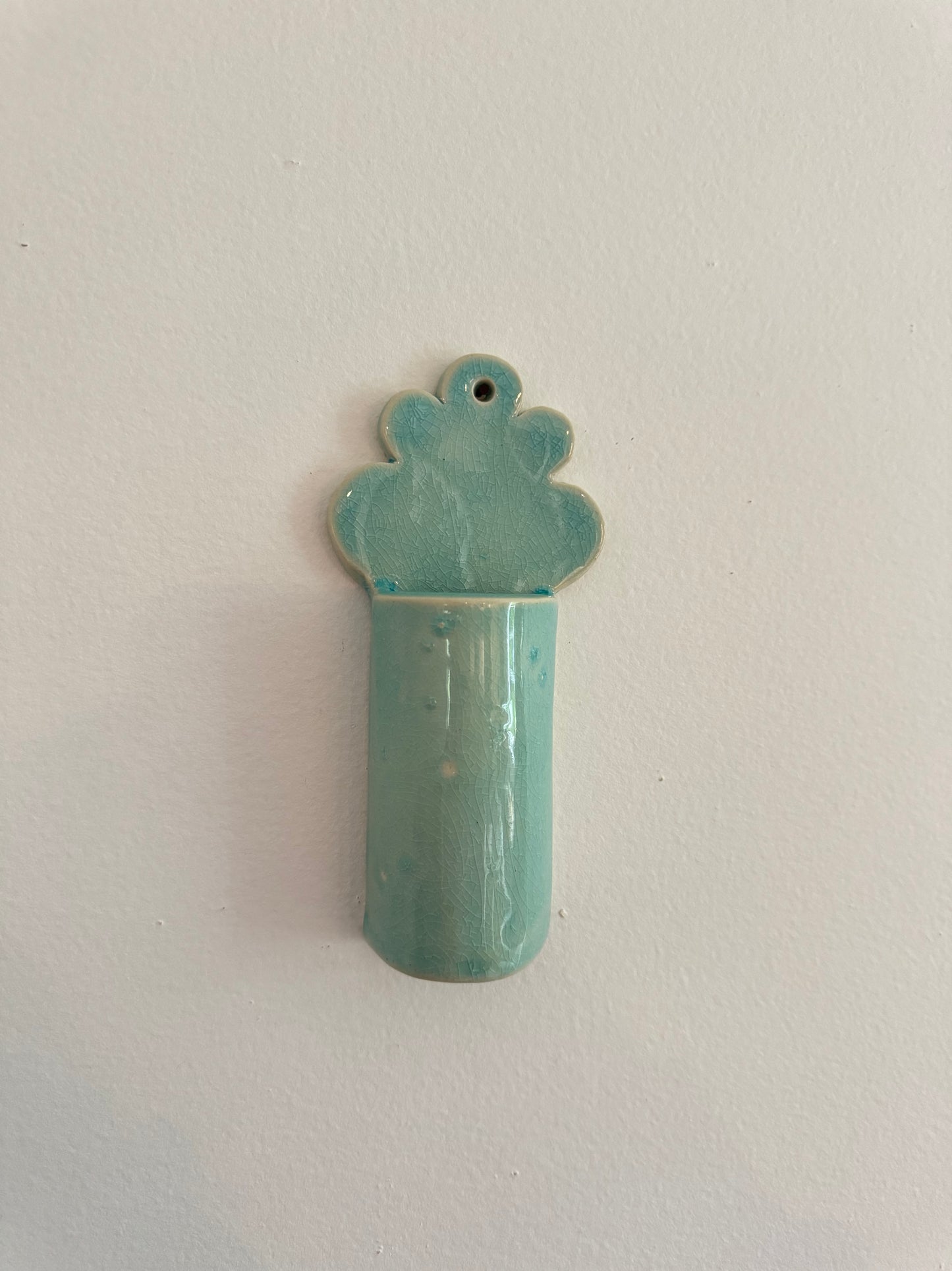 Crackled Turquoise Rae Vase