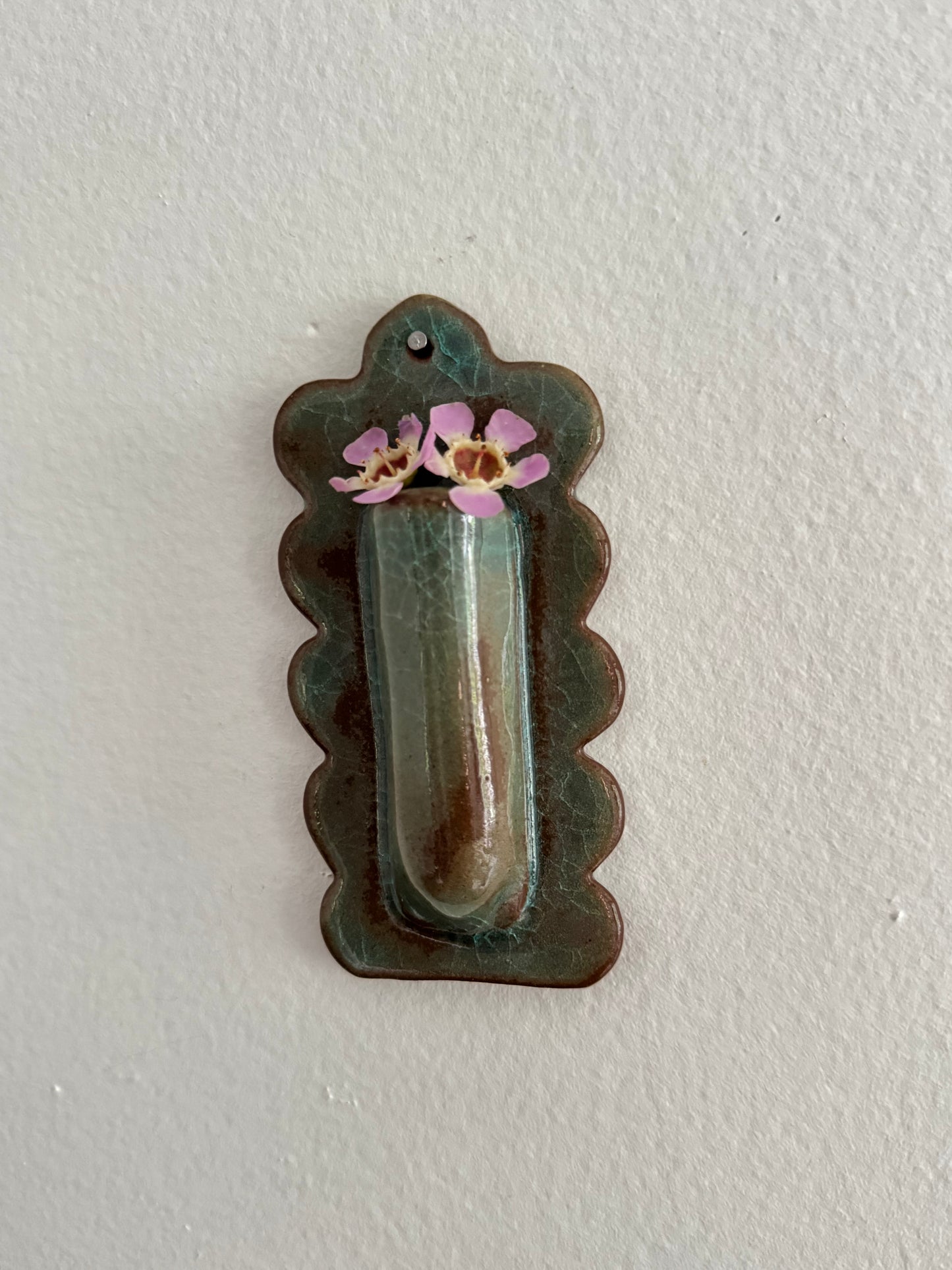 Scalloped Wall Vase