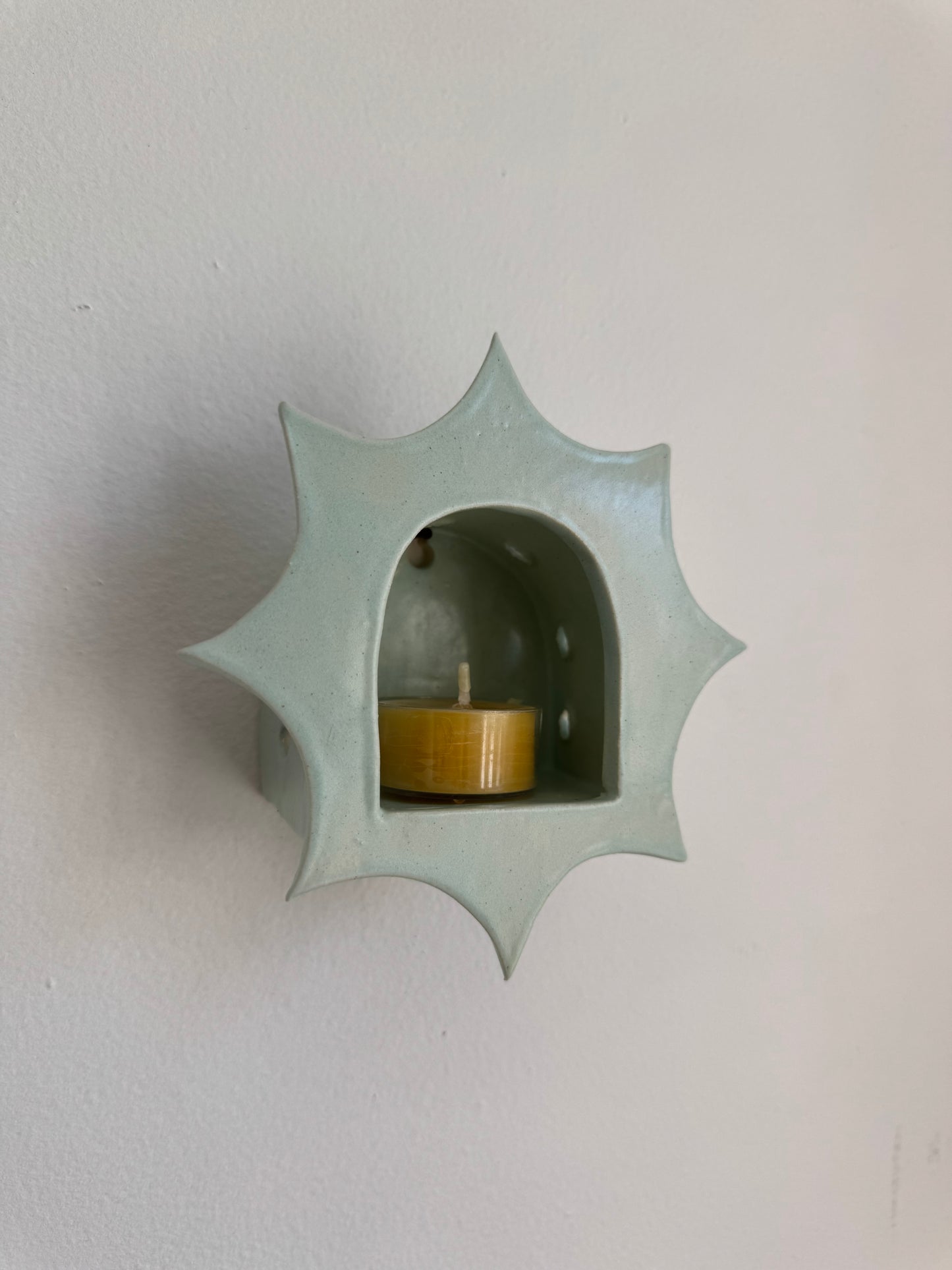 Light Turquoise Star Sconce