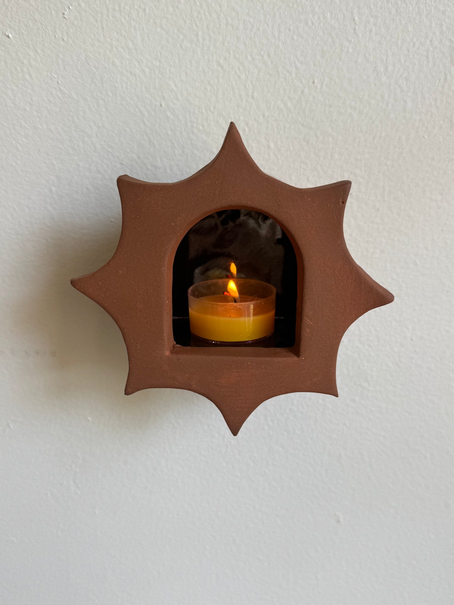 Chrome & Natural Star Sconce