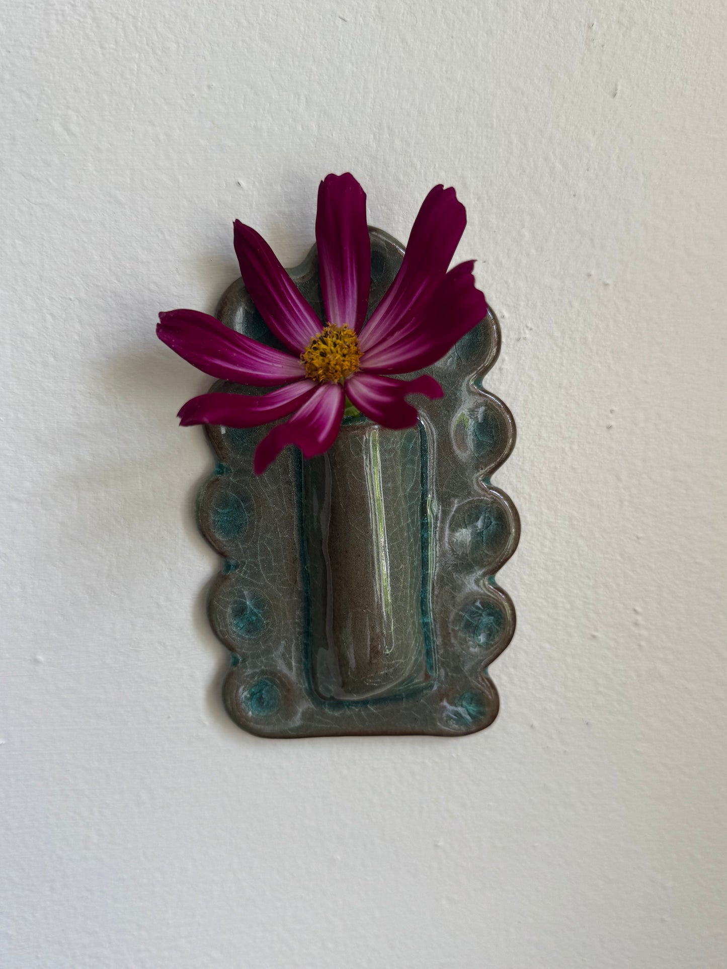 Scalloped Wall Vase