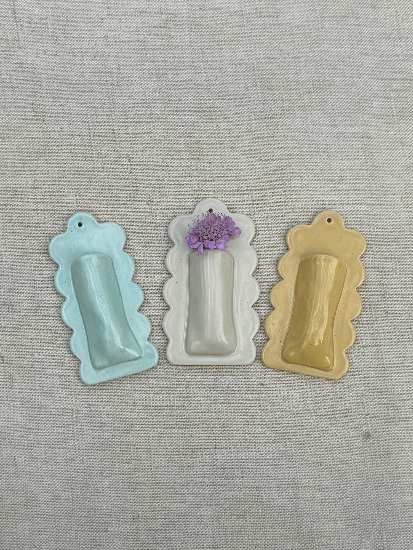 Scalloped Wall Vase