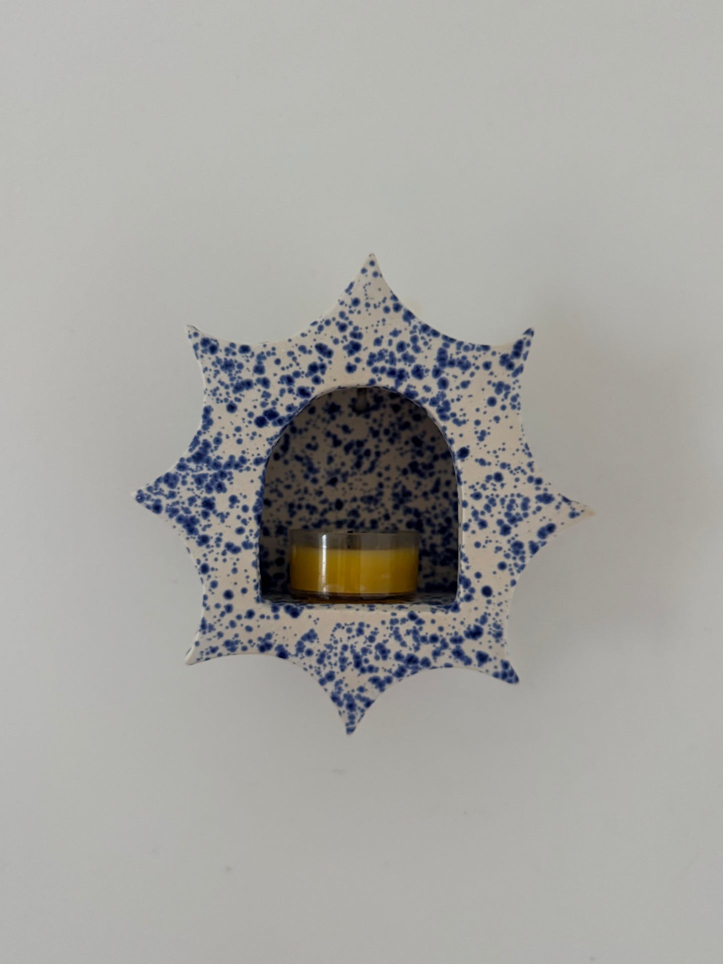 Blue Speckled Votive Pre-Order