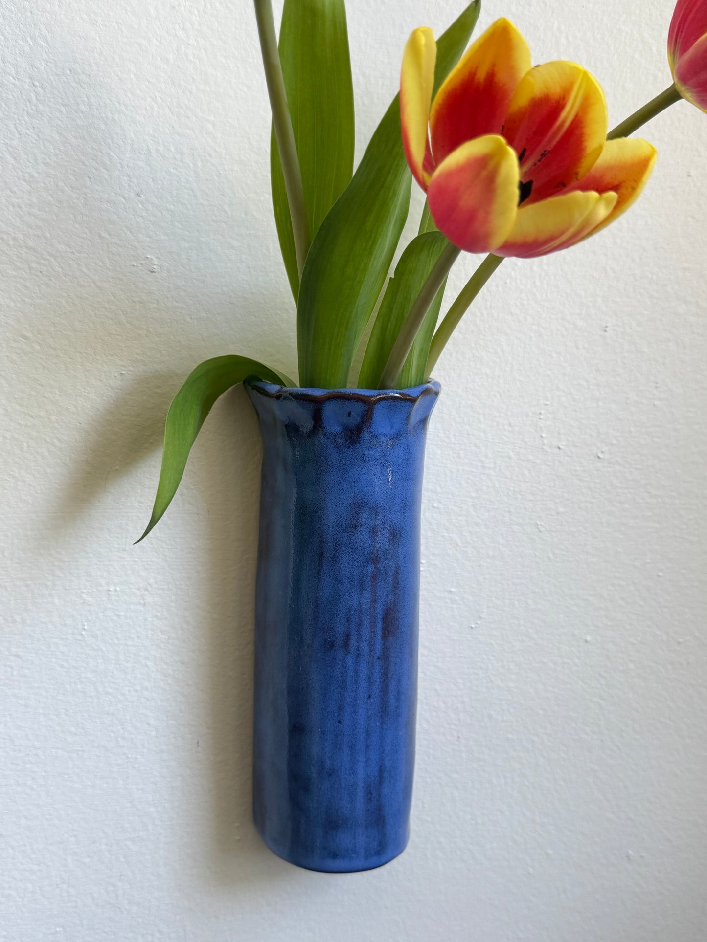 Fluted Wall Vase