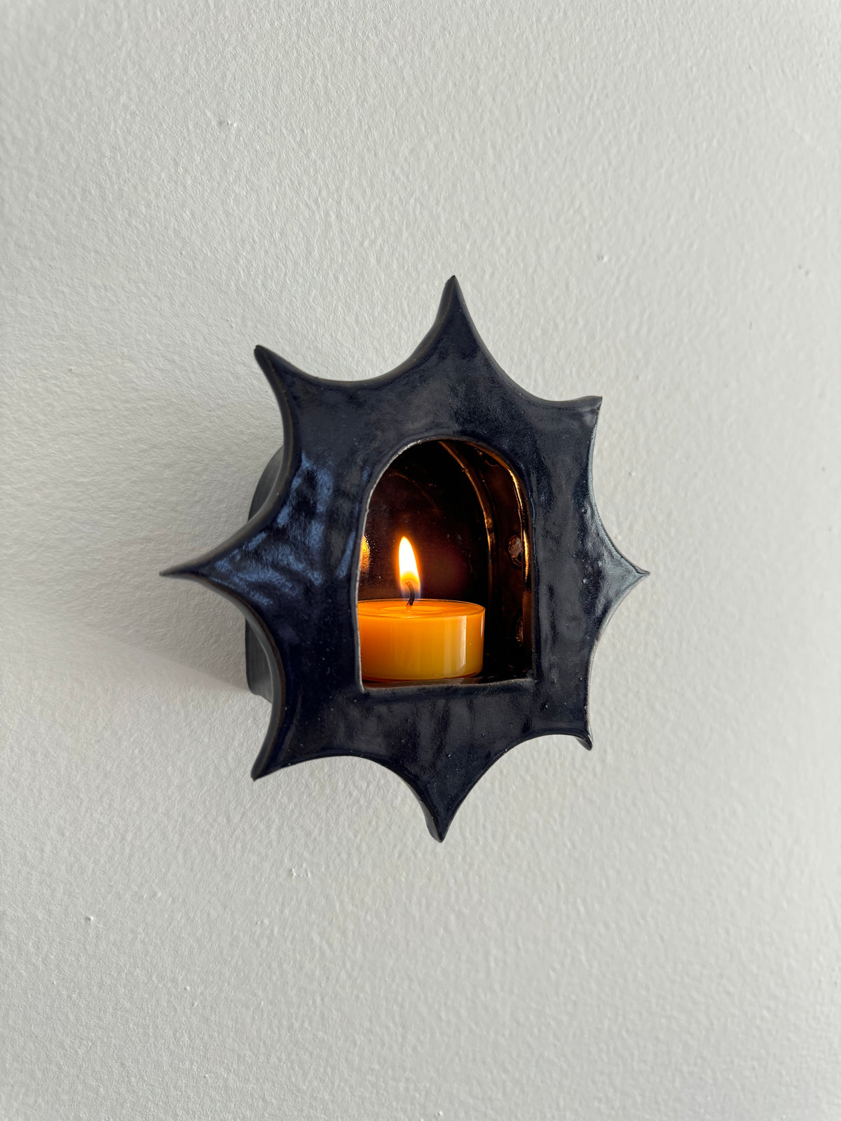 Dark Cobalt Star Tea Light Votive