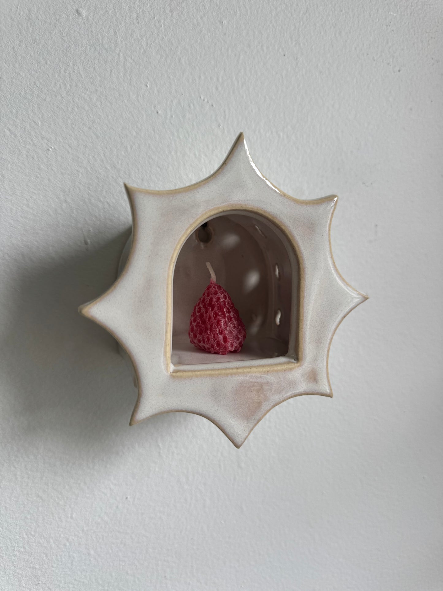 Iridescent White Star Sconce