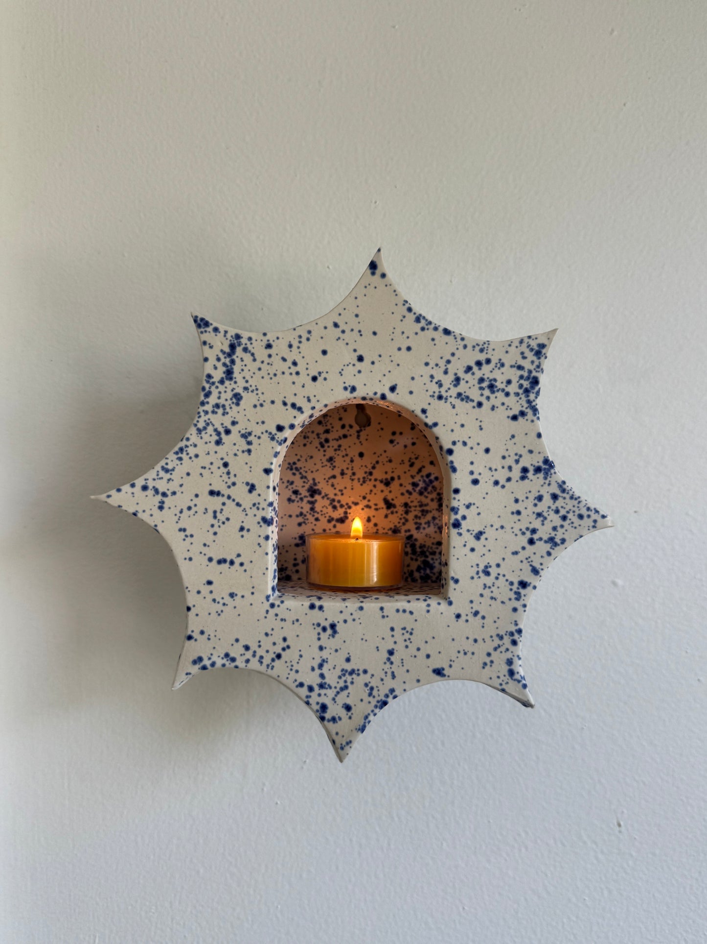 Large Blue Speckled Star