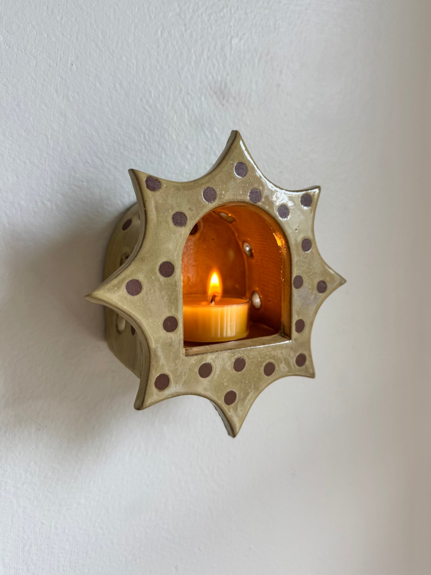 Neutral Polka Dot Star