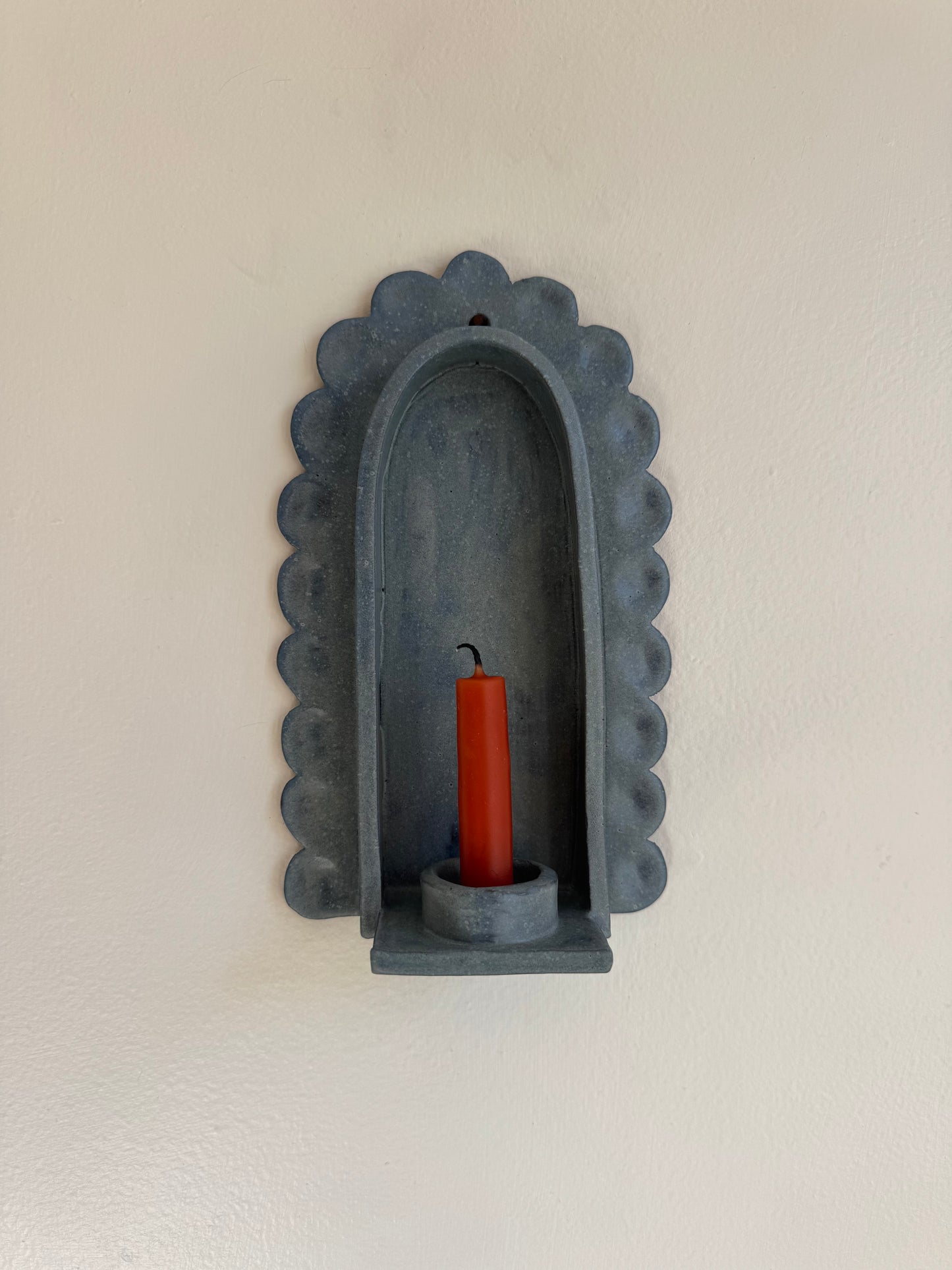 Denim Scallop Sconce