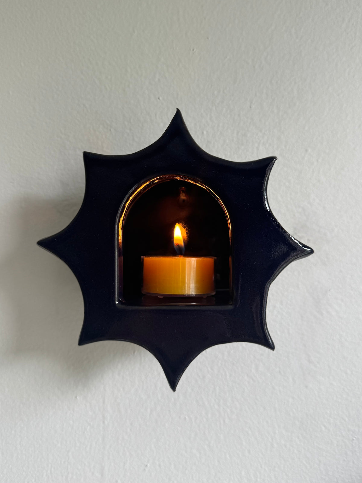 Dark Cobalt Star Tea Light Votive