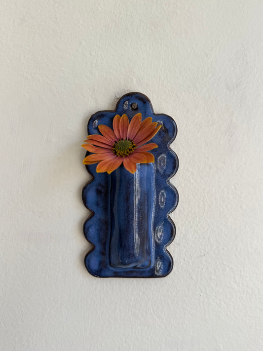 Scalloped Wall Vase