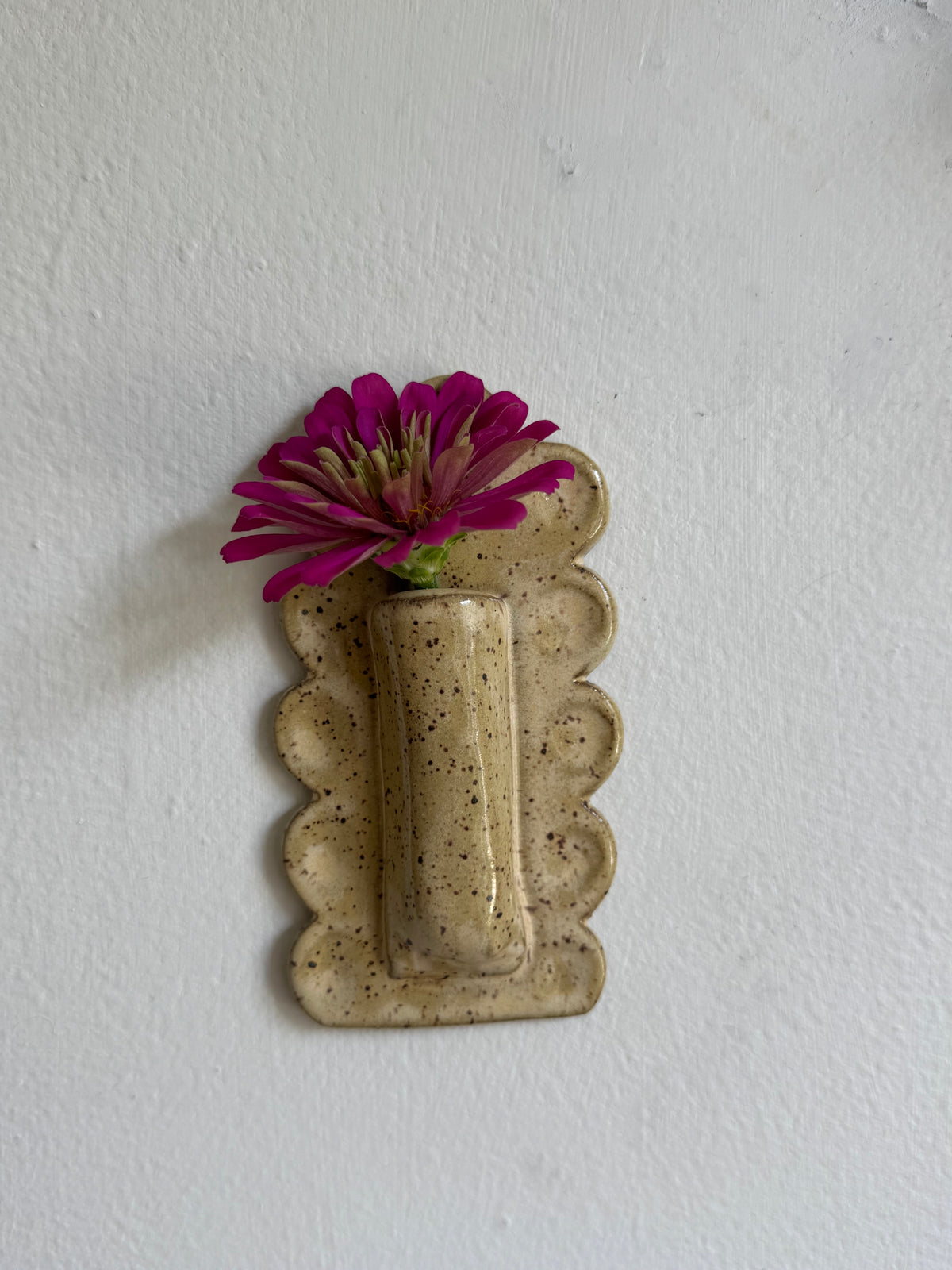 Scalloped Wall Vase