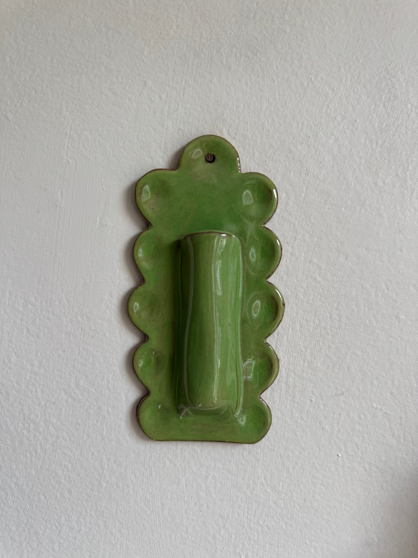 Scalloped Wall Vase
