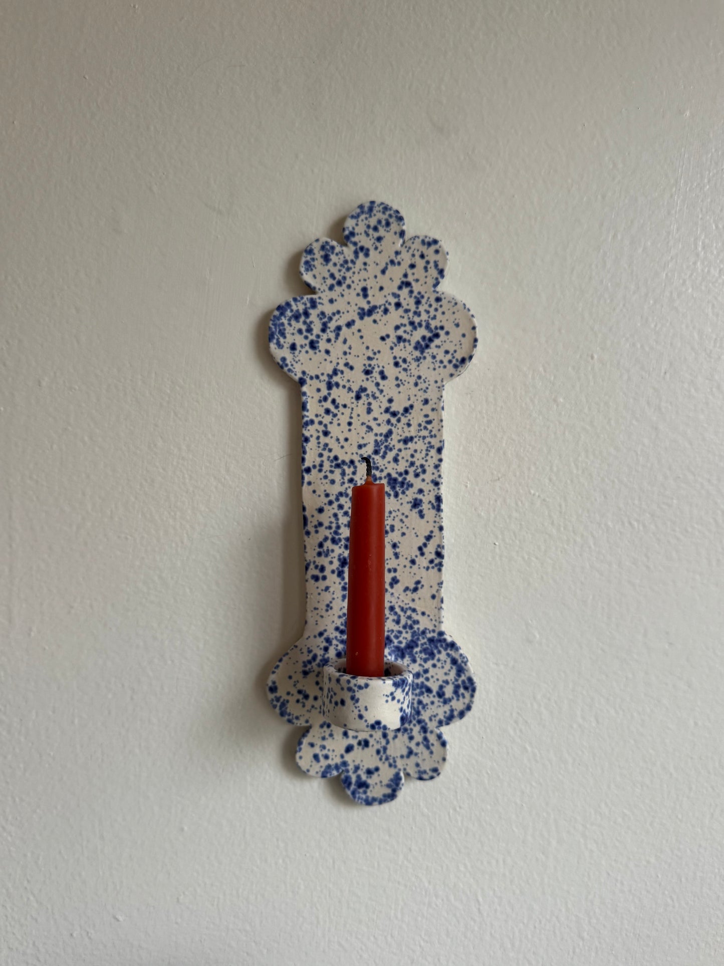 Blue Speckled Rae Sconce