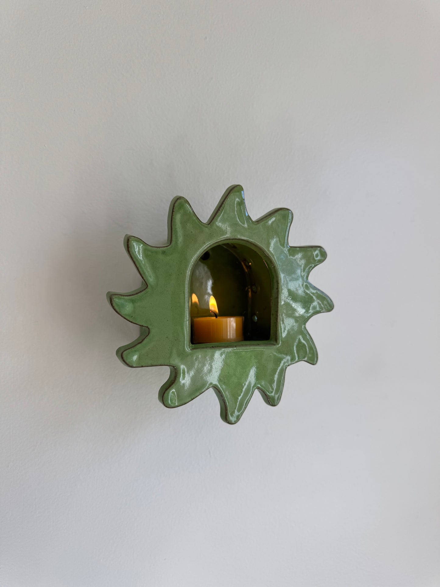 Fern Green Sun Sconce