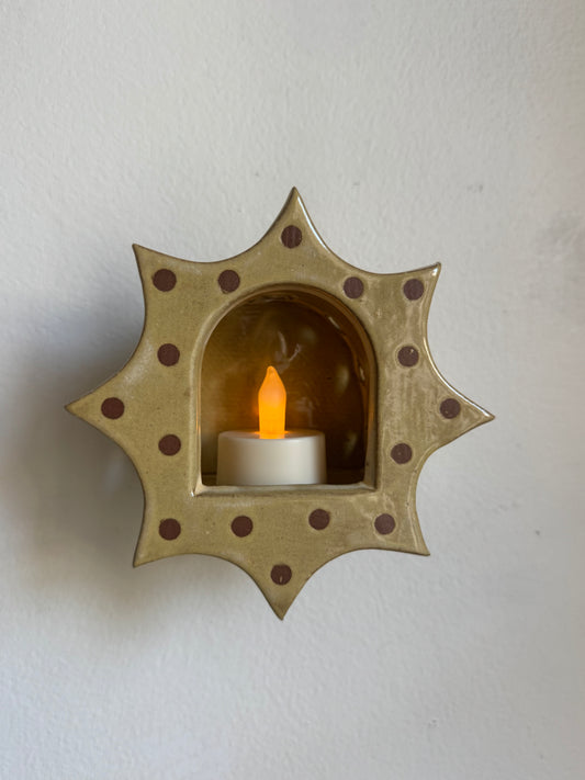 Neutral Polka Dot Star