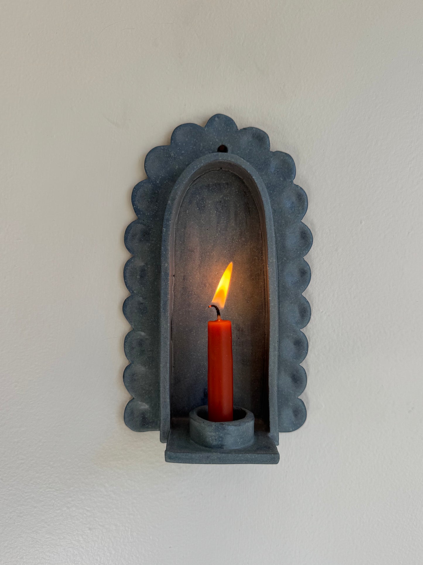 Denim Scallop Sconce