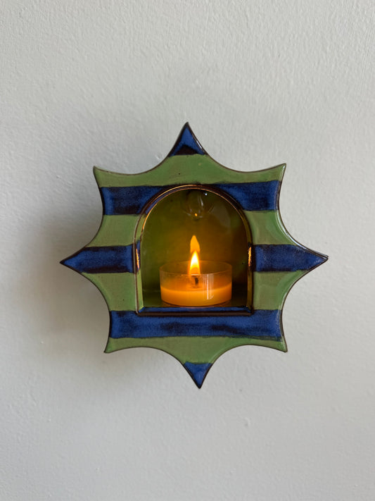 Whimsical Striped Star Sconce