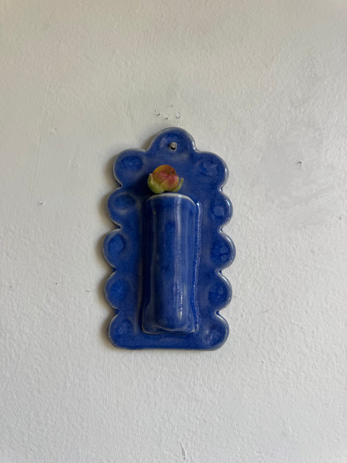 Scalloped Wall Vase