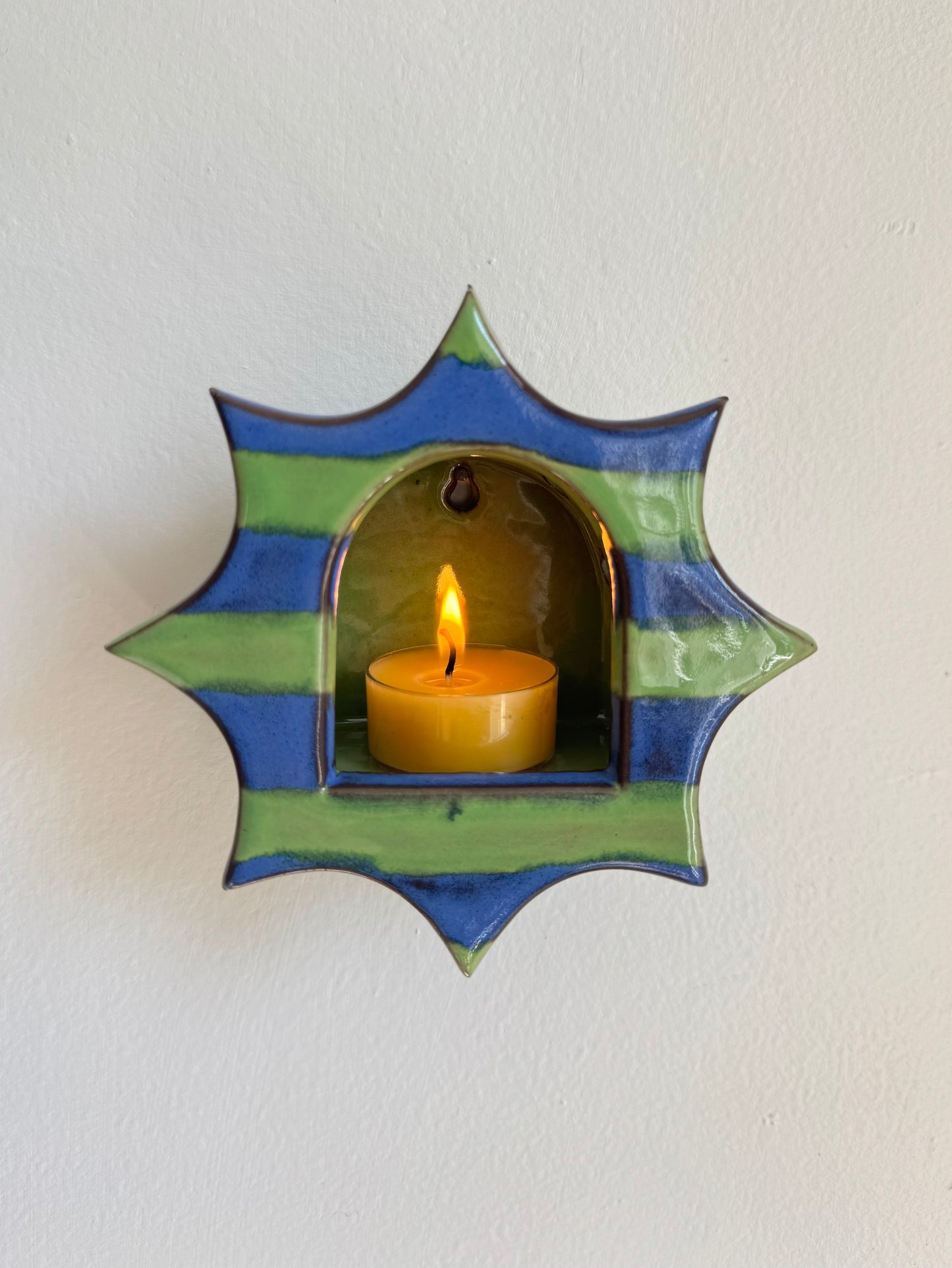 Whimsical Striped Star Sconce