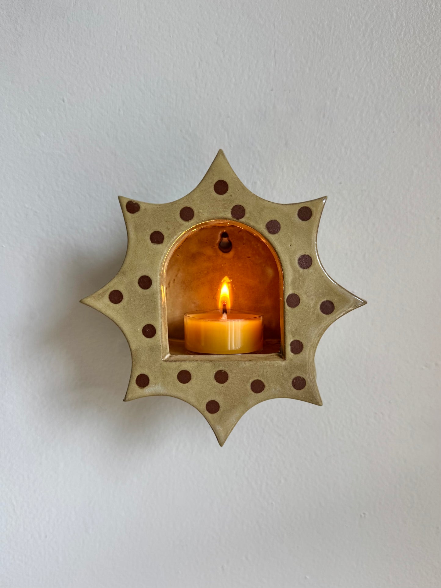 Neutral Polka Dot Star