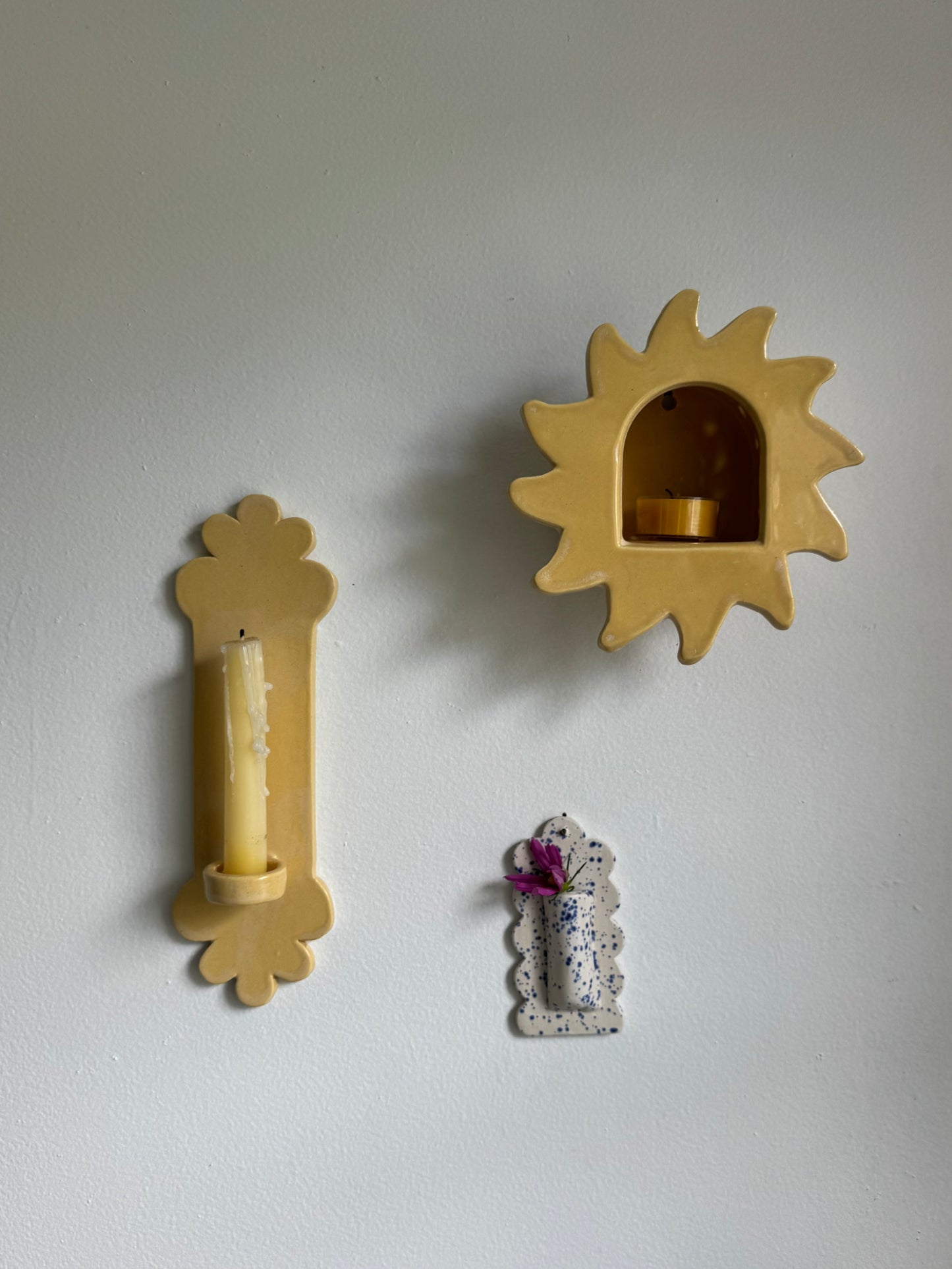 Yellow Sun Sconce