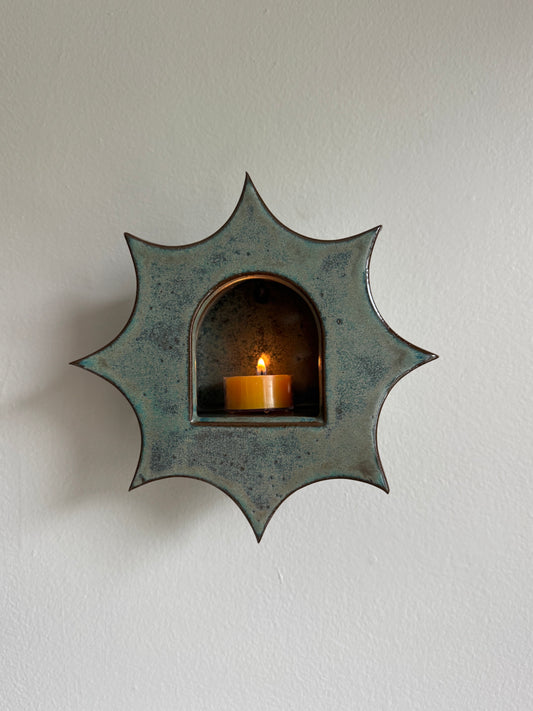 Large Lichen Star Sconce