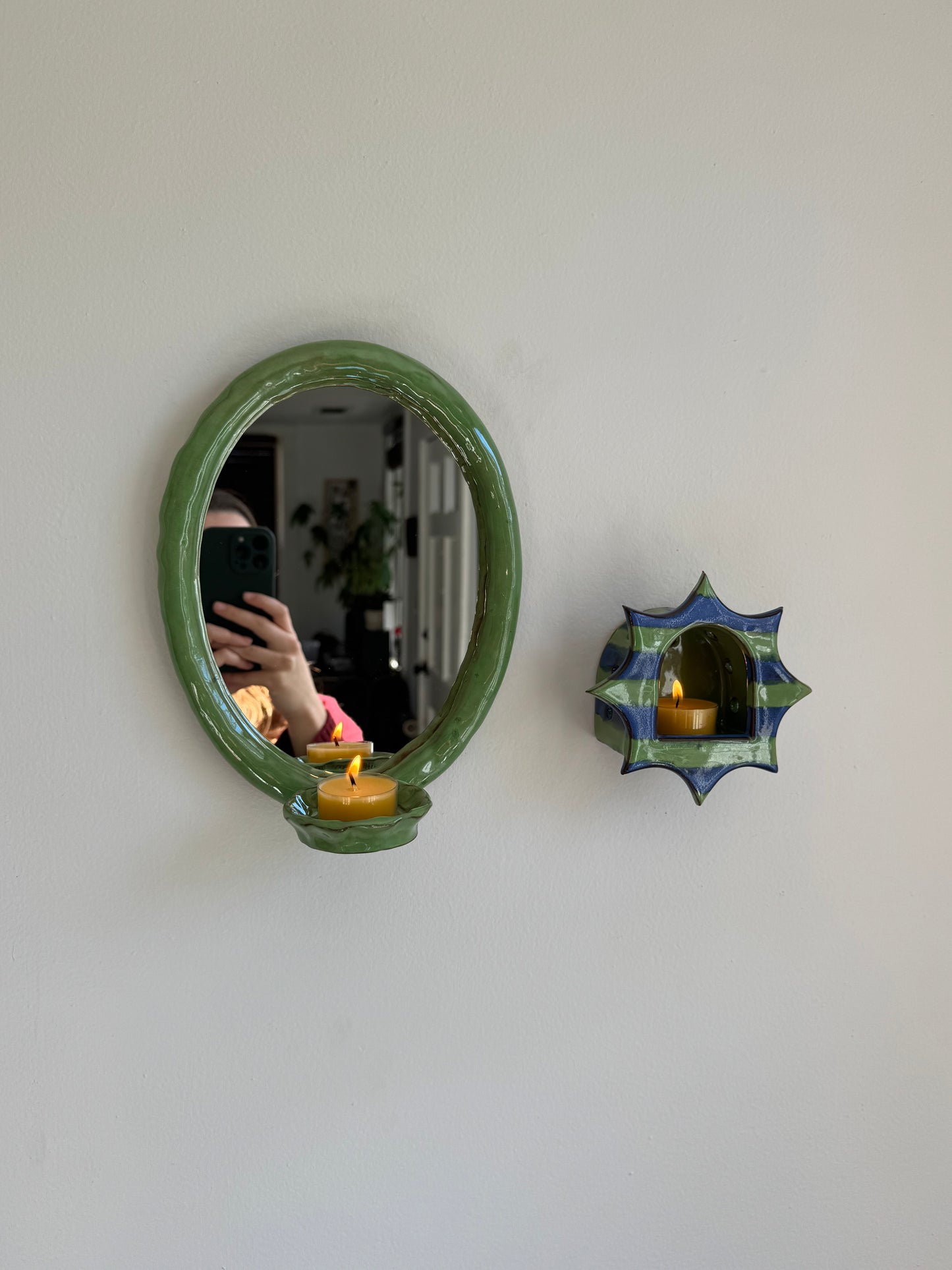Whimsical Striped Star Sconce
