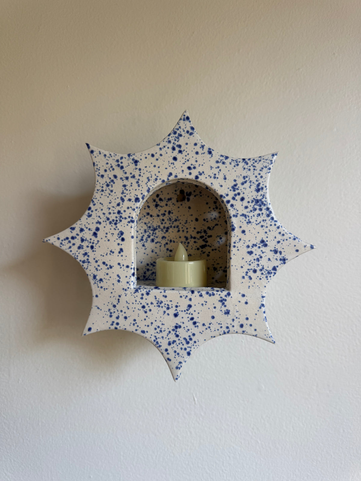 Large Blue Speckled Star
