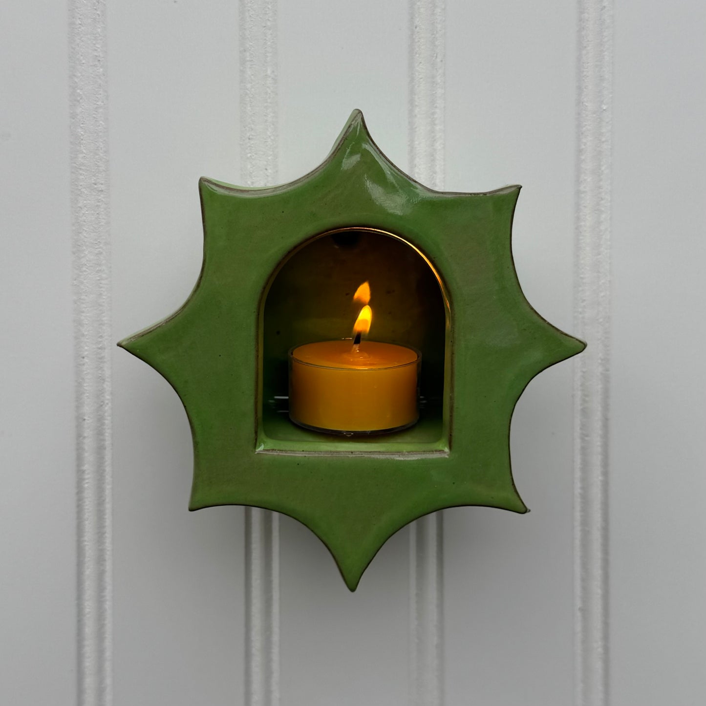 Fern Green Star Sconce