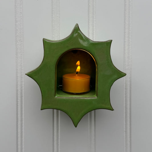 Fern Green Star Sconce