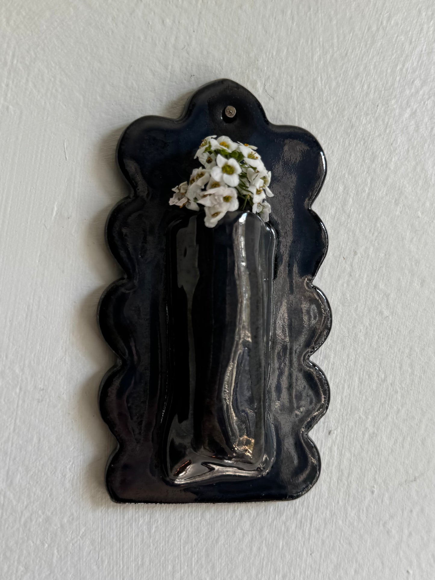 Scalloped Wall Vase