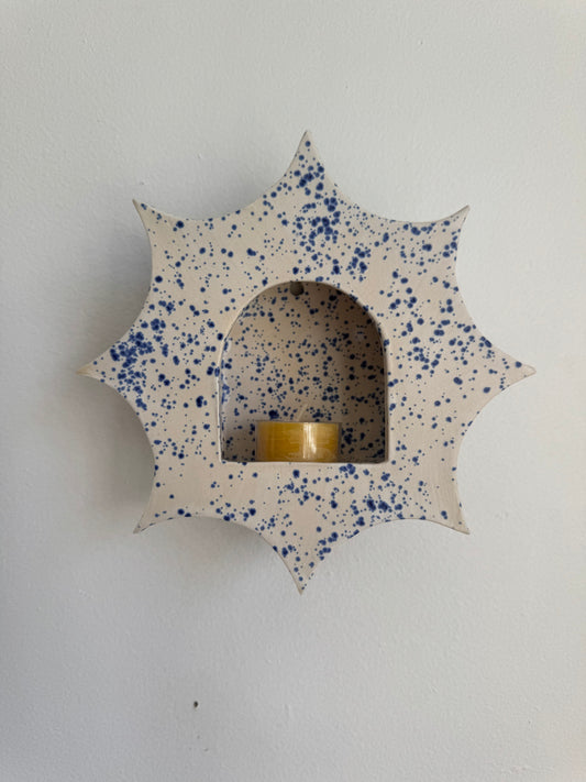 Large Blue Speckled Star