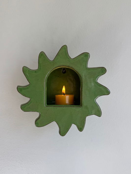 Fern Green Sun Sconce