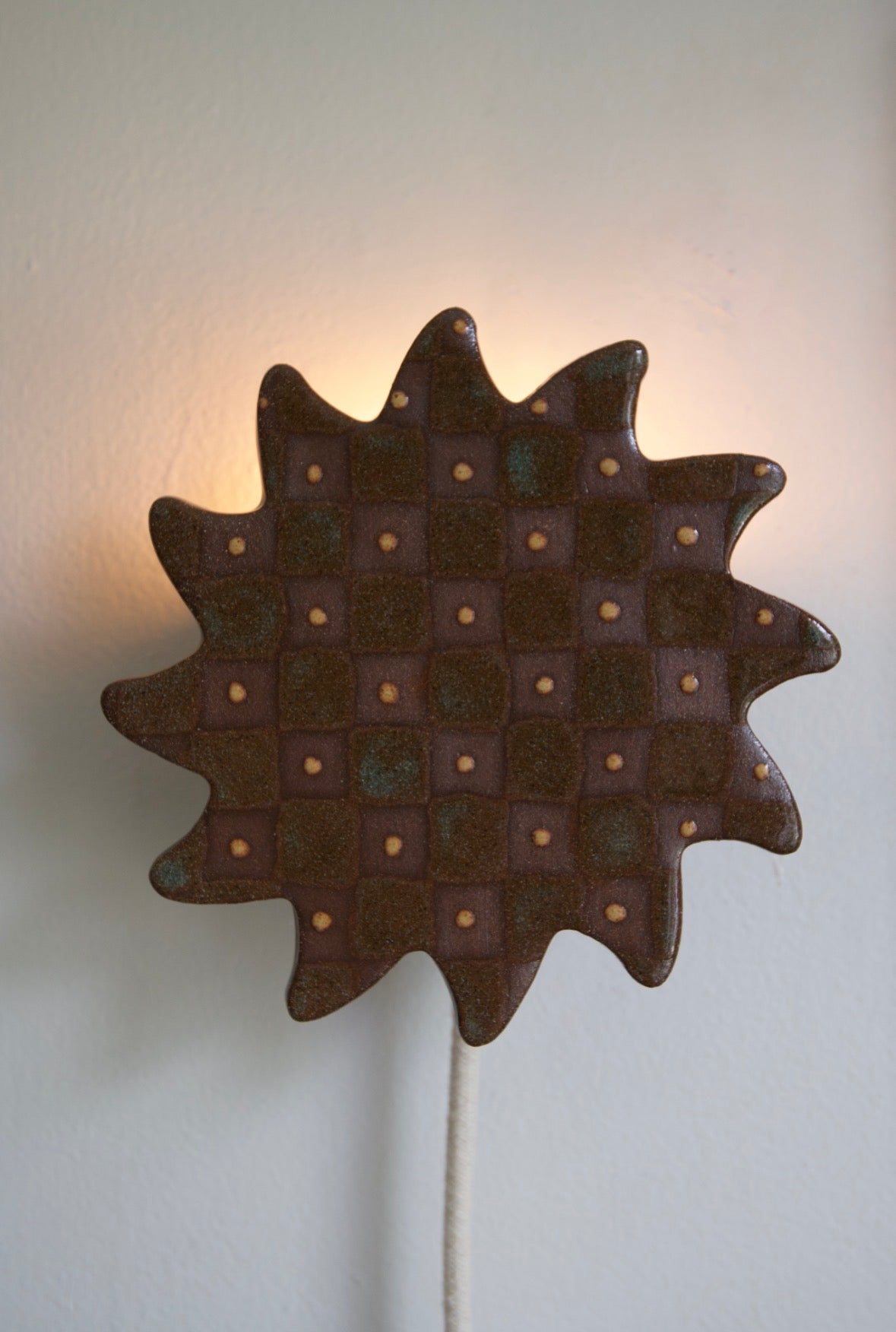 Checkerboard Sun Sconce