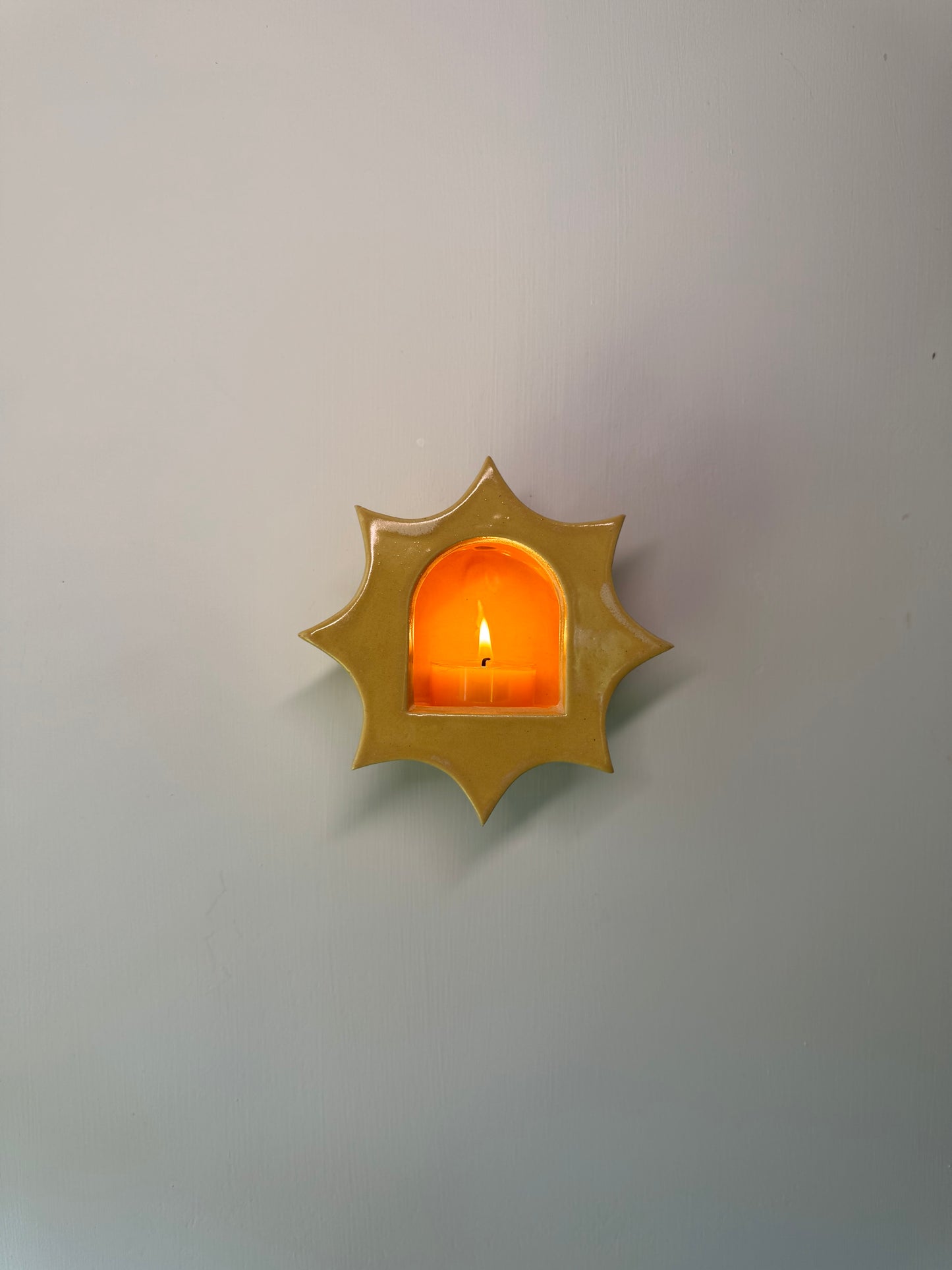 Butter Yellow Star Sconce