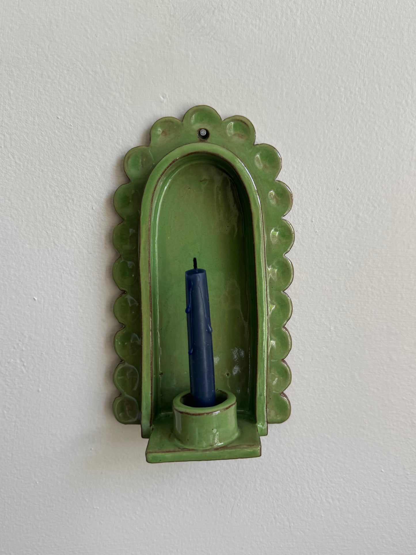 Wonky Fern Green sconce