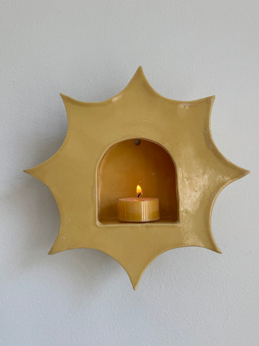 Large Yellow Star Sconce